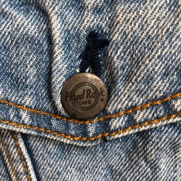 Vintage Hard Rock Cafe Orlando Denim Jacket Small - Picture 7 of 8